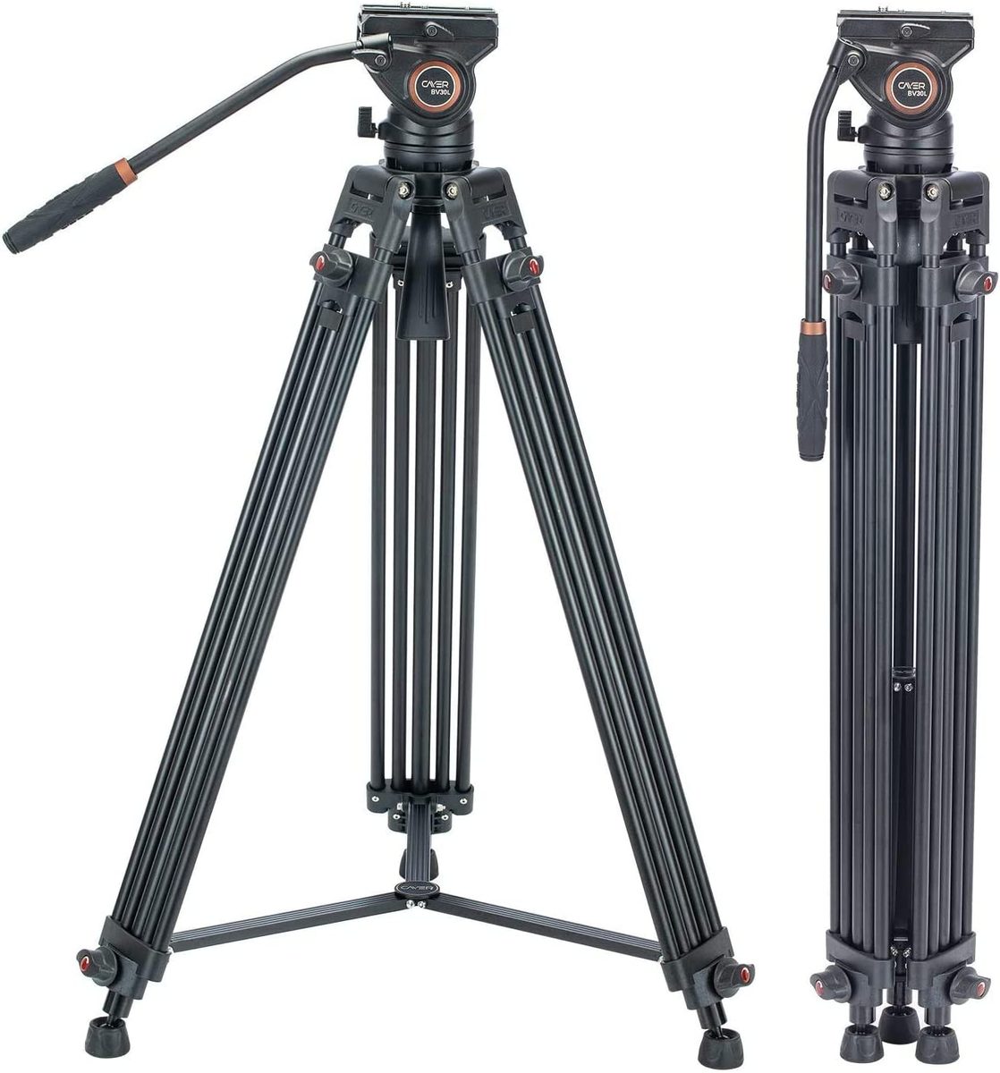 Cayer | BV30L | Kamerastativ mit Fluidkopf