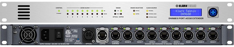 KLARK TEKNIK | DN9680 | 8x AES50 Extender / Multiplexer