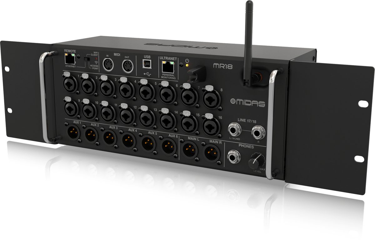 Midas | MR18 | Digital Mixer für iPad / Android Tablets