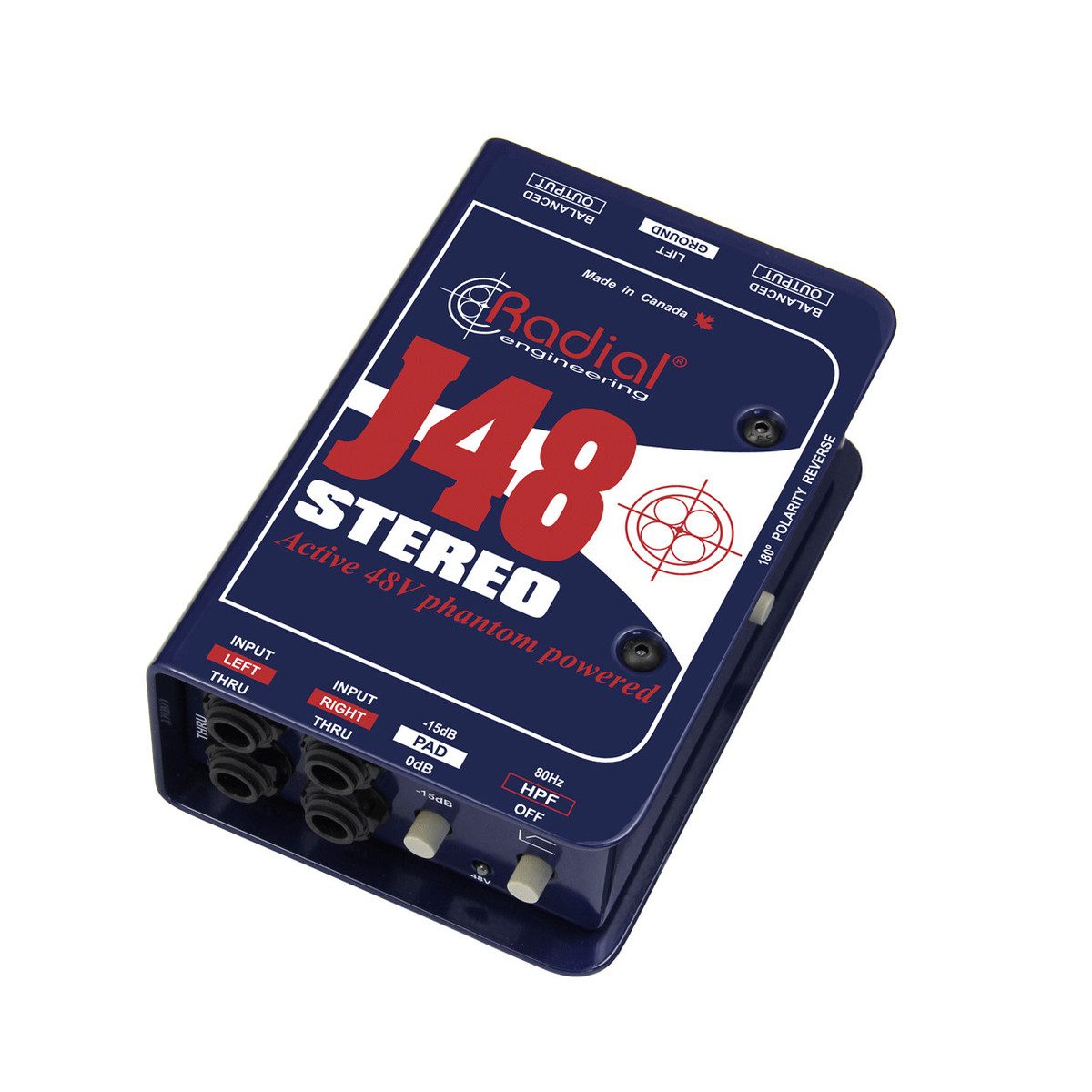 Radial Engineering | J48 Stereo | Aktive 2-kanalige DI-Box