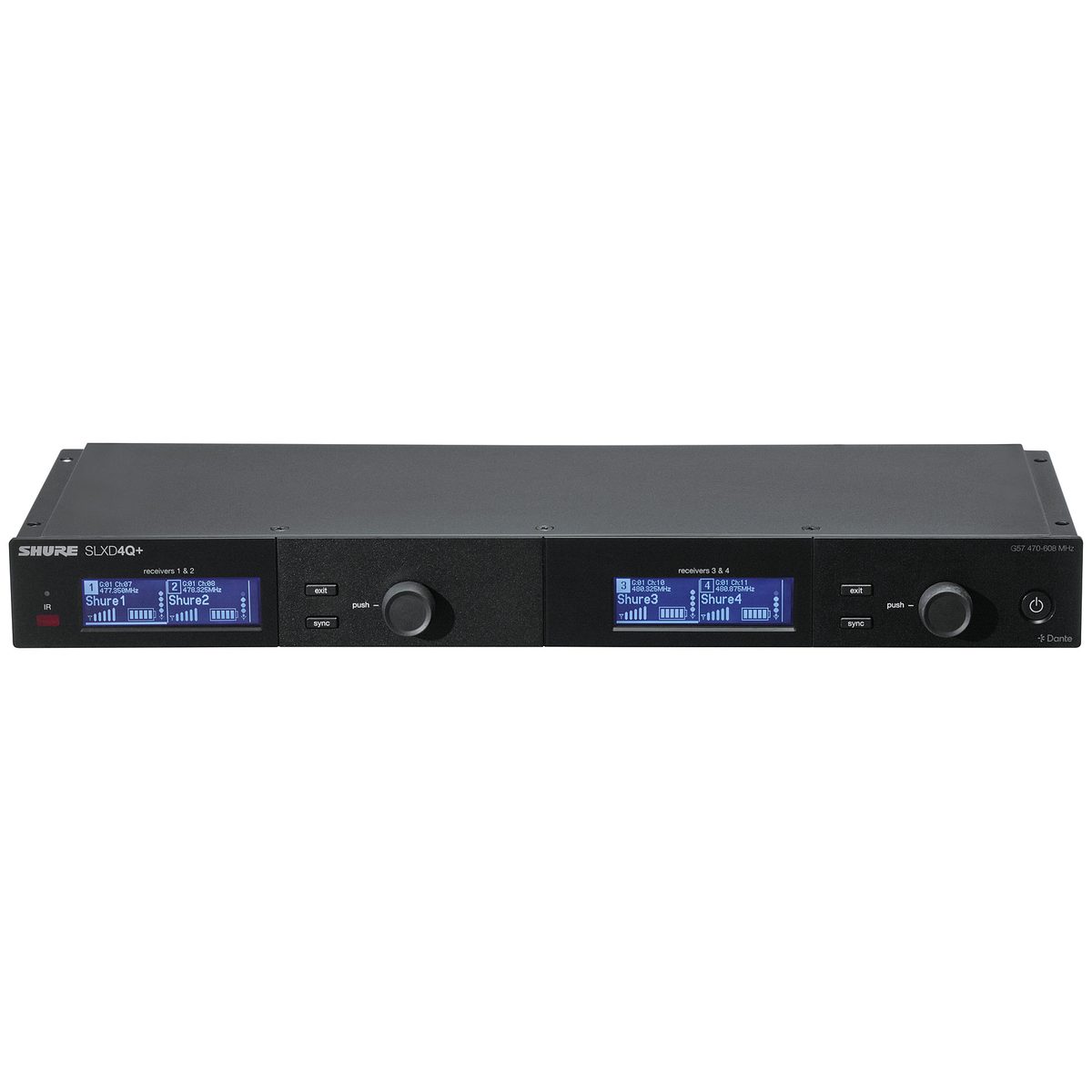 Shure | SLXD4QDAN+E | digitaler 4-Kanal UHF Empfänger | 470-606 MHz